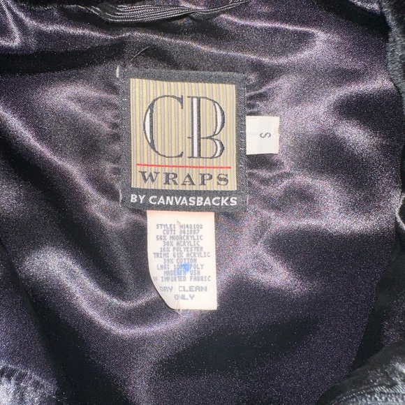 CB Wraps by Canvasbacks women Warm blue Faux Vest Size Small - Picture 8 of 13